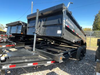 Iron Bull 83x14 Telescoping Dump Trailer 14k 3' Sides